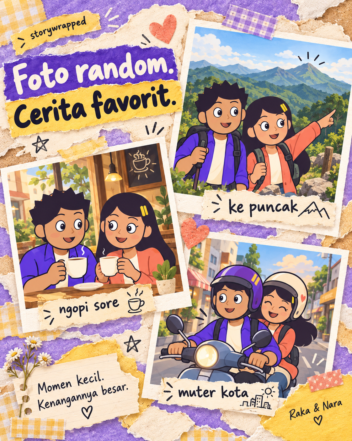 Contoh layout Playful Doodle